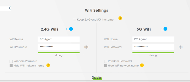 Poglej ali spremeni wifi geslo v nastavitvah za wifi na ruterju od A1