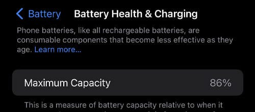 Preveri zdravje vaše iphone baterije