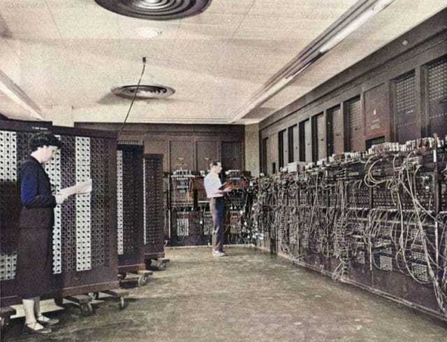 Soba v kateri je bil prvi ameriški večnamenski računalnik ENIAC